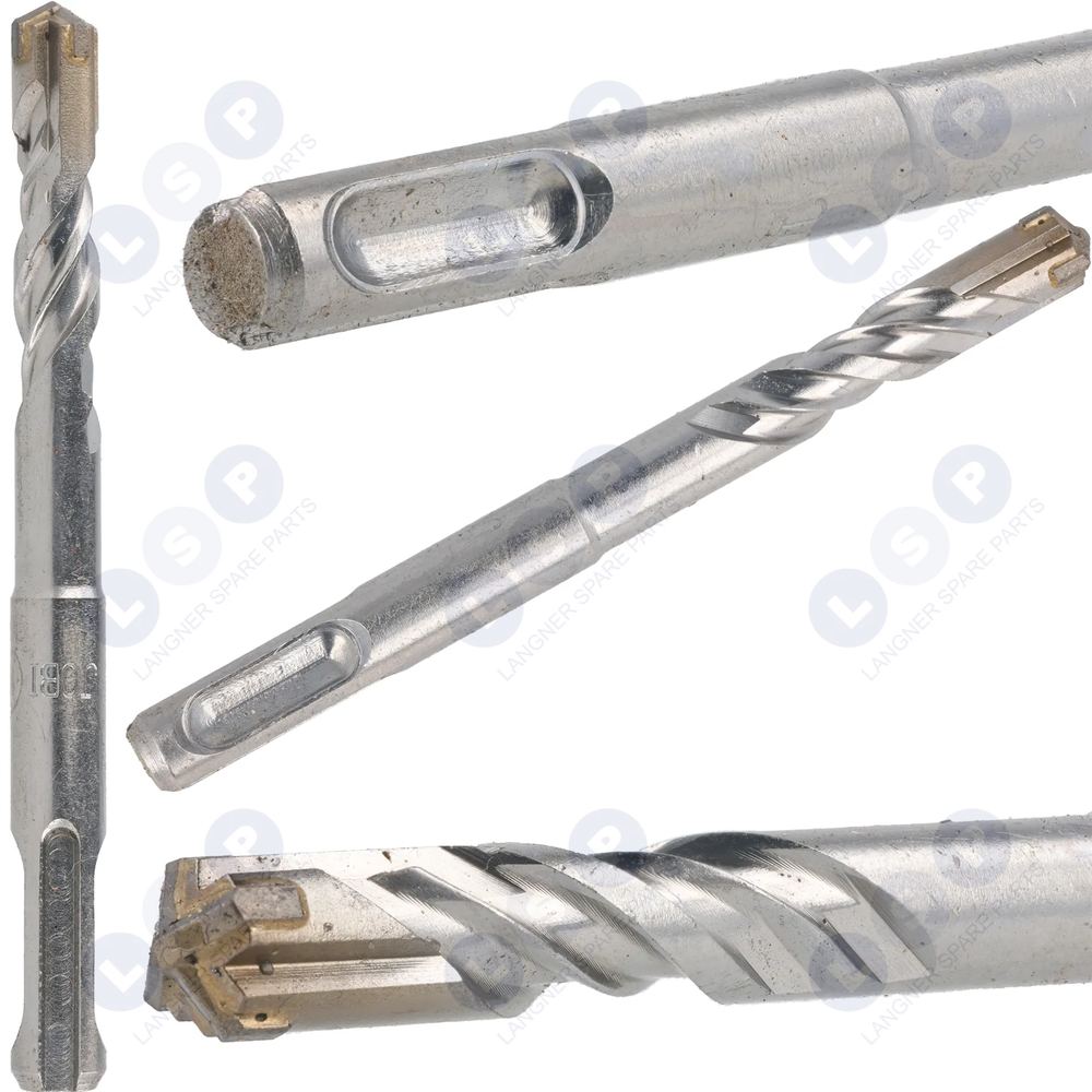 Vrták do betónu do kameňa 10x110mm 4 zuby SDS PLUS + kríž - W-041